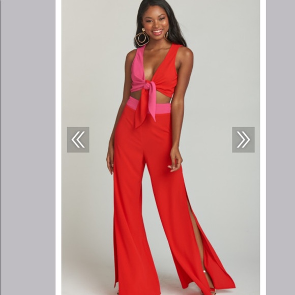 Show Me Your MuMu SMYMM high waisted colorblock pants - Picture 2 of 11